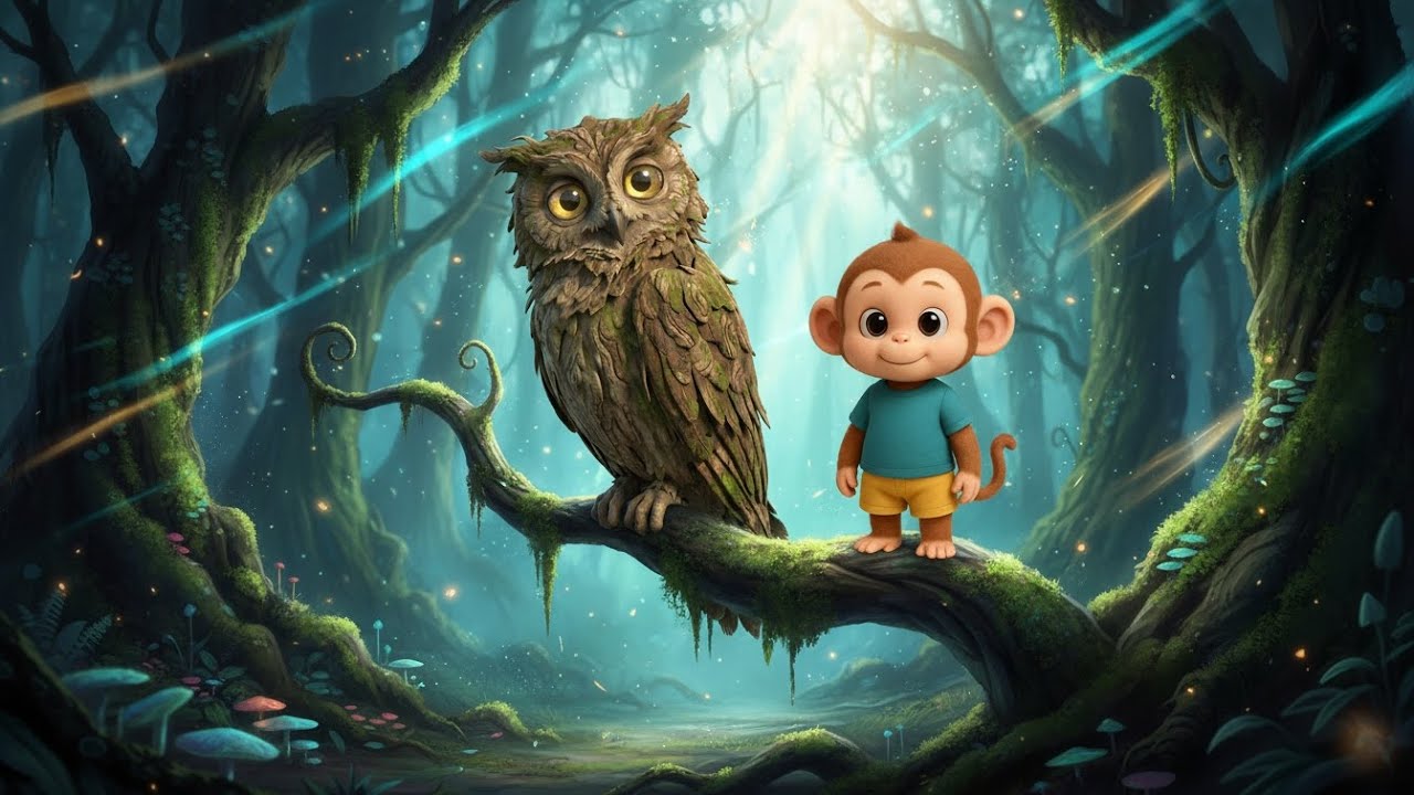 Halu the Monkey in the Magical Forest