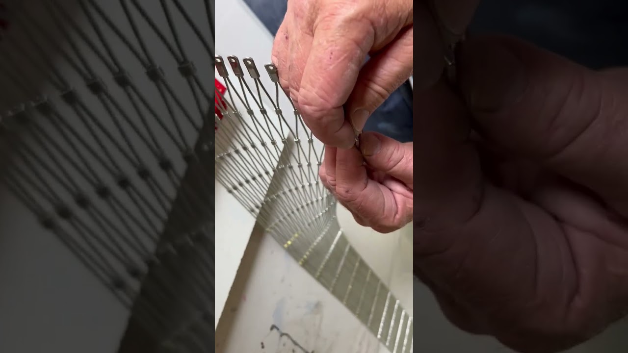 Remove & re crimp an eye lug on cable mesh