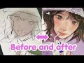 Cute Anime Girl Digital Illustration ✨ Procreate Tutorial Style Drawing, Aesthetic Character Design