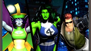 Ultimate Marvel Vs Capcom 3: She-Hulk, Hsien-Ko, and Spencer arcade playthrough