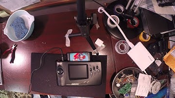 Sega Nomad LCD Mod Before and after