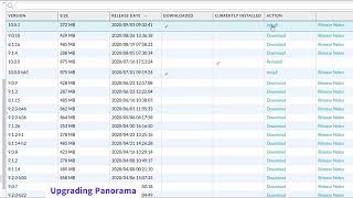 2 Upgrading Panorama screenshot 1