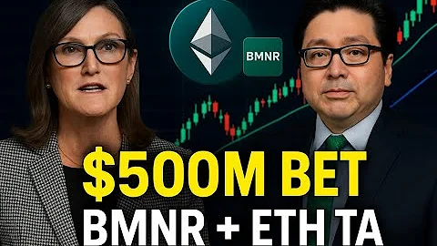 BMNR & ETH TA 📈 Cathie Wood’s $500M Bet on Tom Lee’s BitMine