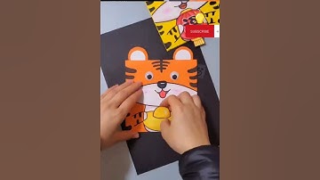 Diy paper card. Làm thiệp Chúc mừng năm mới năm Hổ 2022