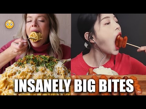 MUKBANGERS TAKING INSANELY BIG BITES