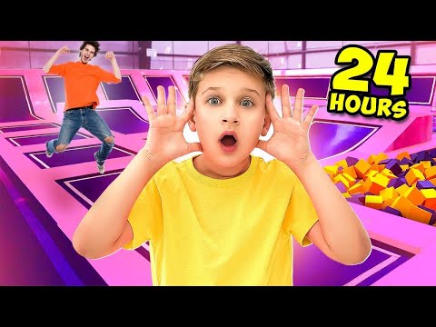 Extreme Trampoline Park | 24 Hour Challenge