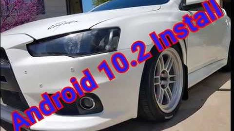 EVO X 10.2 Android screen install with Rearview Cameta
