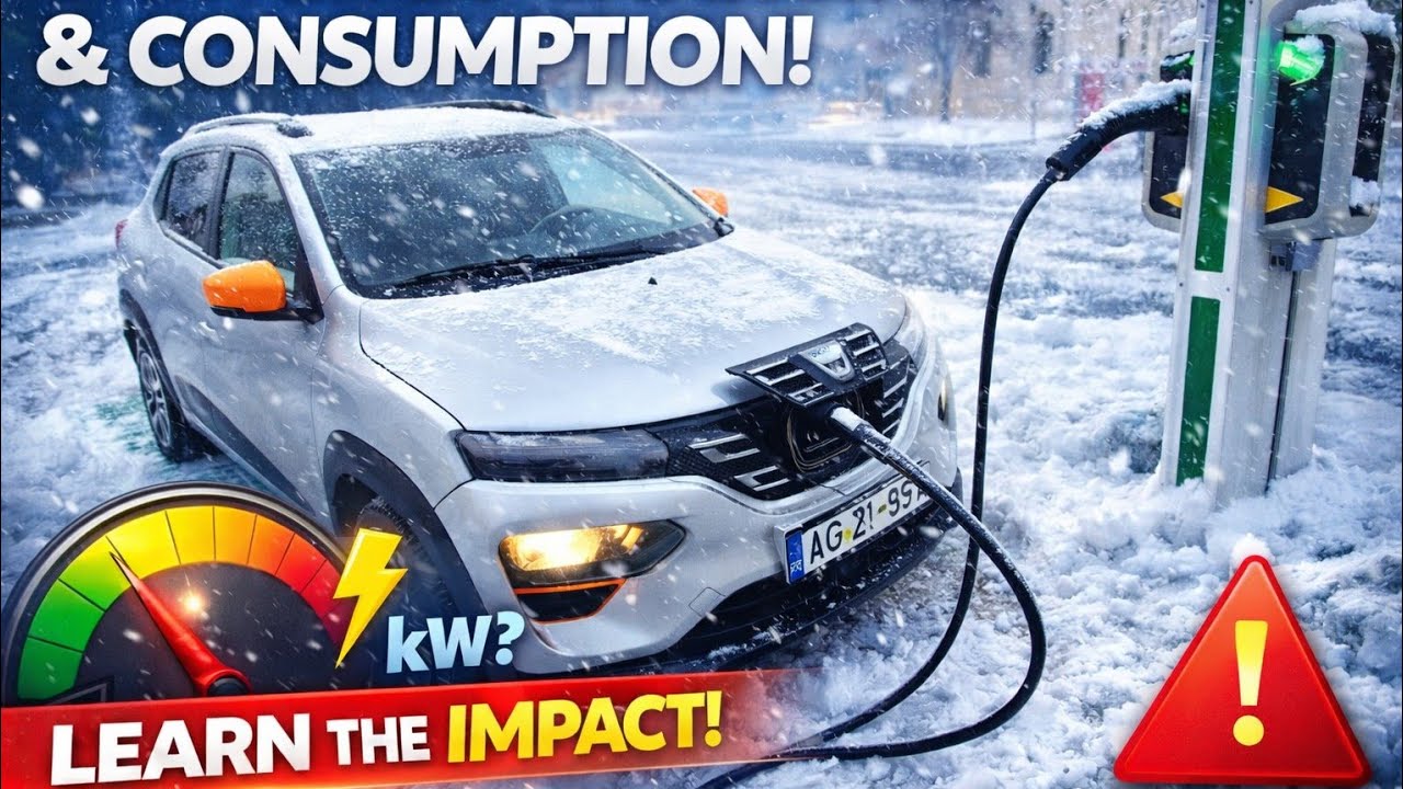 Cat consuma si in cat timp se incarca Dacia Spring electric pe timp de iarna la temperaturi sub 0 