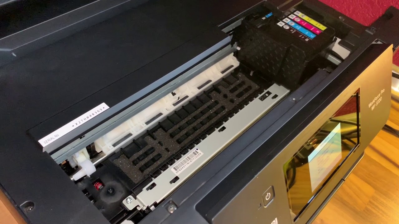 Engel Kantine Glæd dig How to fix jammed paper inside your Epson WorkForce Pro 3725DWF Color Inkjet  Multifunction Printer - YouTube