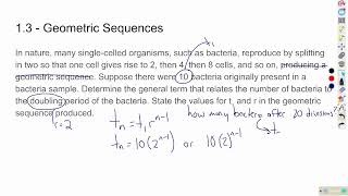 Math 20-1 - Sequences and Series Lesson 3 - Geometric Sequences