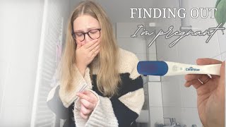 FINDING OUT I'M PREGNANT I raw & emotional reaction