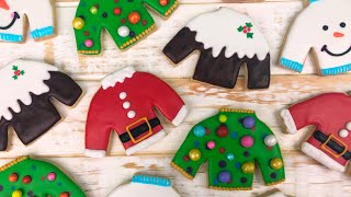 Ugly Sweater Christmas Cookies DIY - Ever After in the Woods