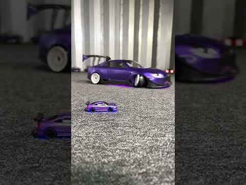 1:76 scale vs 1:10 scale drift car!