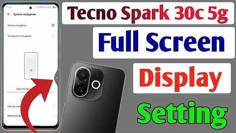 Tecno Spark 30c 5g full screen mode settings | How to use full screen display in Tecno Spark 30c 5g