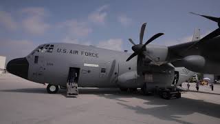 Hurricane Hunter WC-130J walkaround at NOAA East Coast Hurricane Awareness Tour at HIA