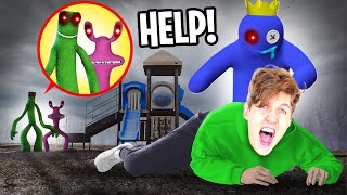 WE FOUND RAINBOW FRIENDS IN THIS CREEPY SLIDE IN THE WOODS!? (LEAKED SECRETS REVEALED)