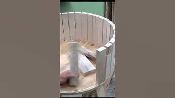 HOW TO UPHOLSTER A TUFTED OTTOMAN