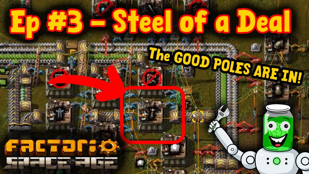 A Steel of a Deal! | Let's Play Ep3 | FACTORIO SPACE AGE - YouTube