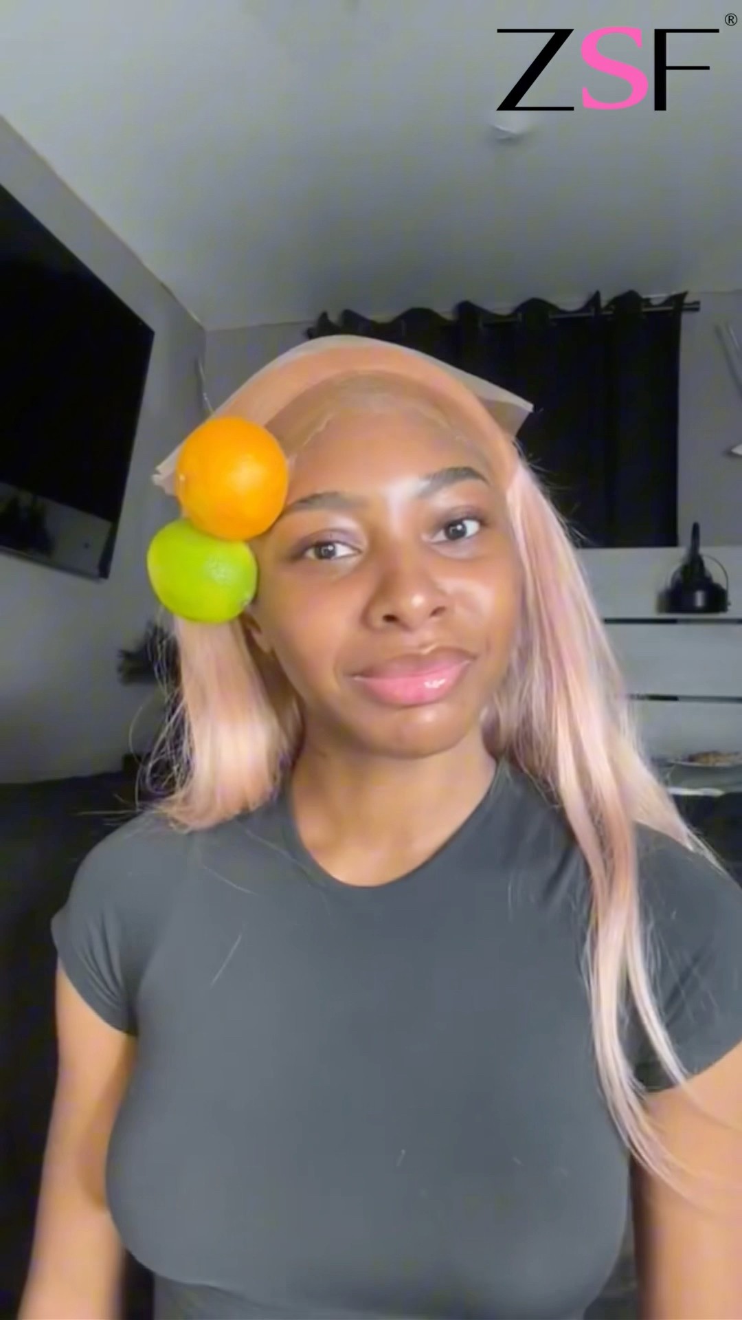 I Love The Orange😂😍 #zsfhair #wiginstall #fyp - YouTube