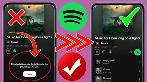How To Fix Spotify Playlist Empty error! (2025) Fix with simple steps. Some reasons why it