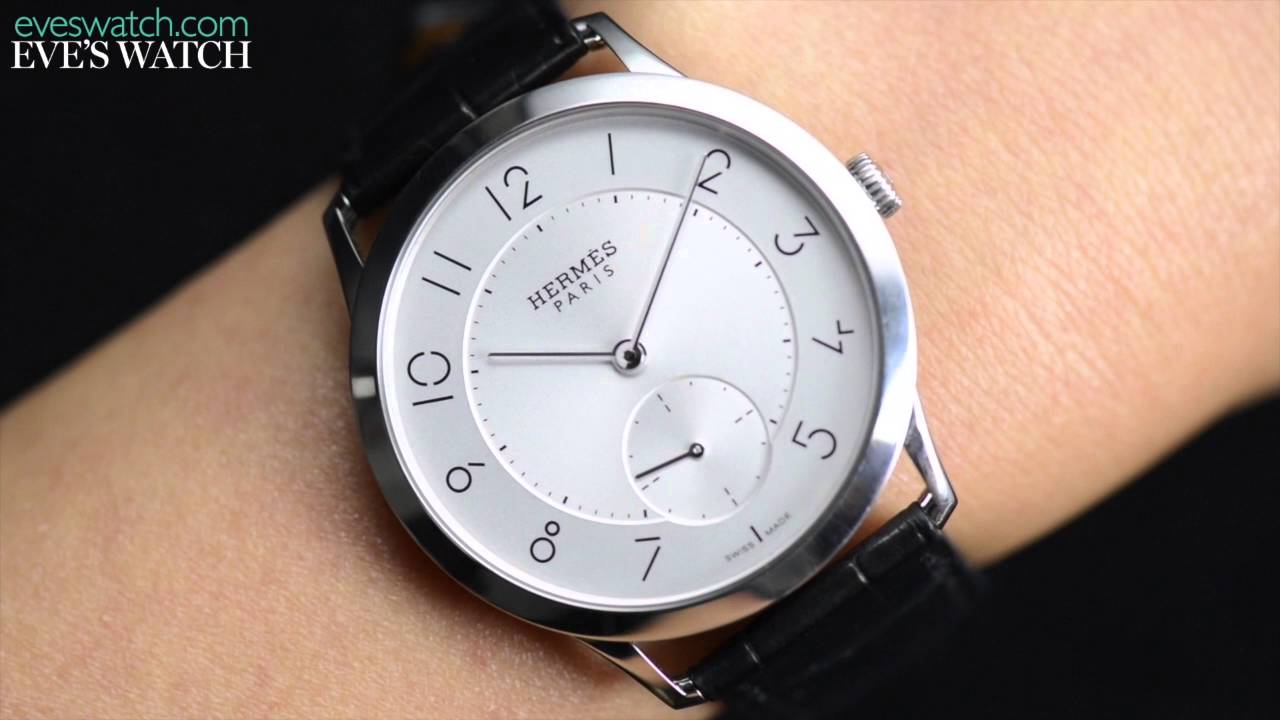 hermes slim watch