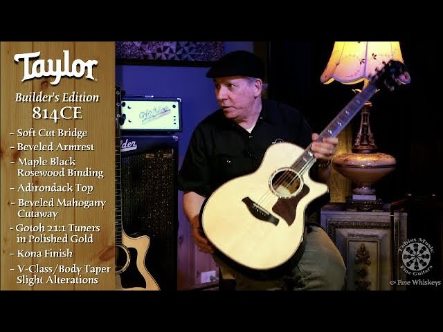 Taylor Builder's Edition 814ce V Class - YouTube