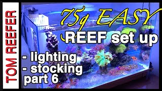 How To Set Up And Build A Saltwater Reef Aquarium (Part 6) -75 Gallon - Lighting And Stocking