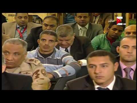 شعائر صلاة الجمعة من المسجد الجامع بأسوان بحضور الرئيس السيسي 27 يناير 2017