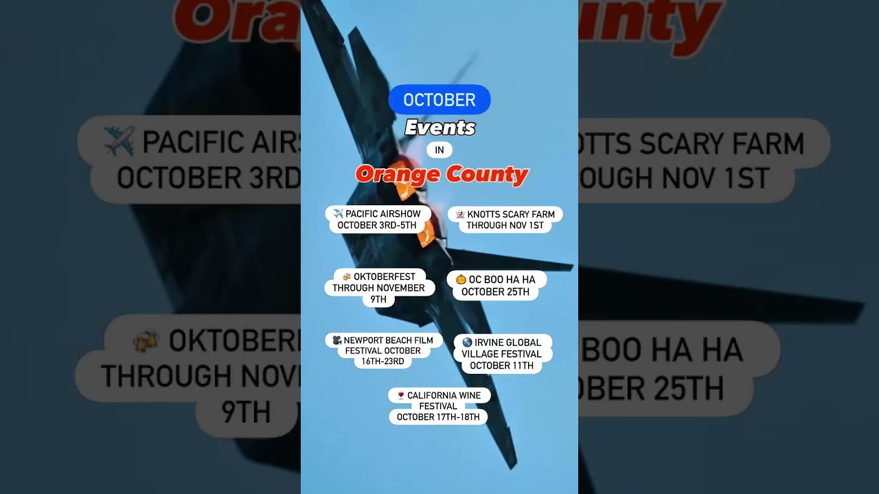 Events This October In Orange county