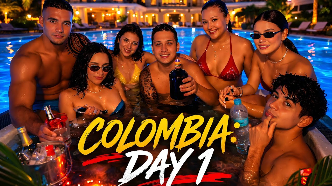 Hstikkytokky Throws A Mansion Party In Colombia! | Day 1