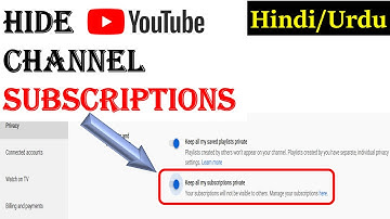 How to make your channel subscriptions Public or Private?| Hide YouTube channel Subscriptions| Hindi
