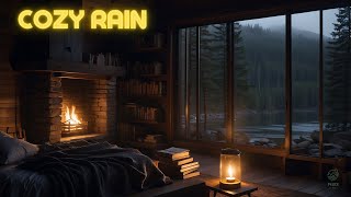 Ultimate Relaxation and Deep Sleep with Rain and Cozy Fireplace Sounds 😴💤| Say Goodbye to Stress