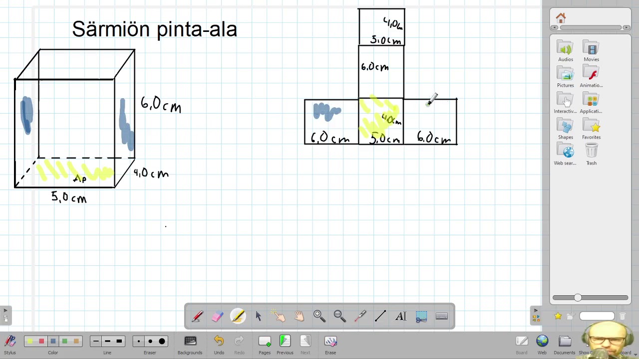 9 (xx) Särmiön pinta alan laskeminen