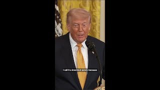 President Trump talks about the new ballroom having better security