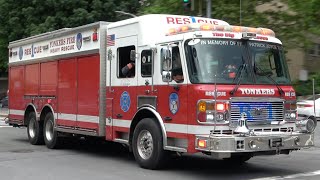 Yonkers FD Engine 303, Battalion 1, & Rescue 1 Responding