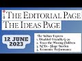 12th June 2023 | Gargi Classes The Editorials &amp; Idea Analysis | By R.K. Lata