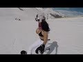 Adriana Barrientos snowboard en bikini