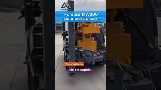 MW200 Foreuse Puits d’Eau | 200m Forage | Moteur Diesel 65kW | Double Système