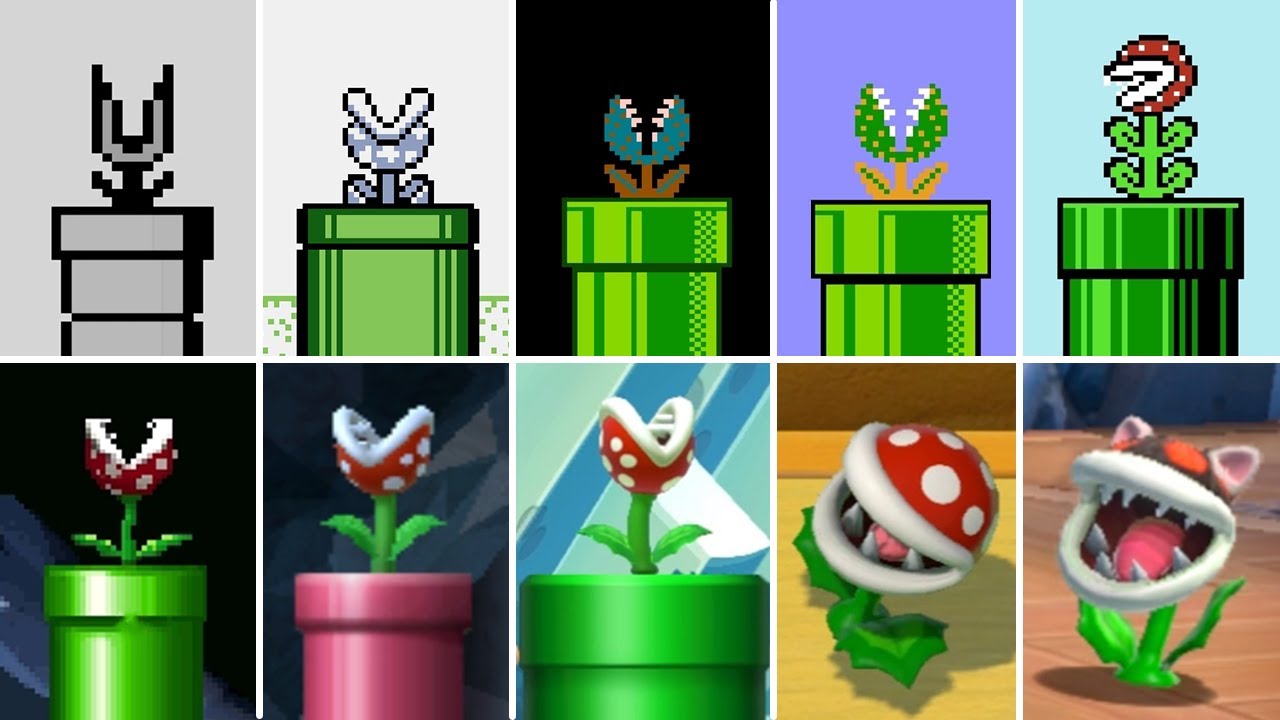 Evolution Of Piranha Plant From Mario Games 1985 2021 Youtube