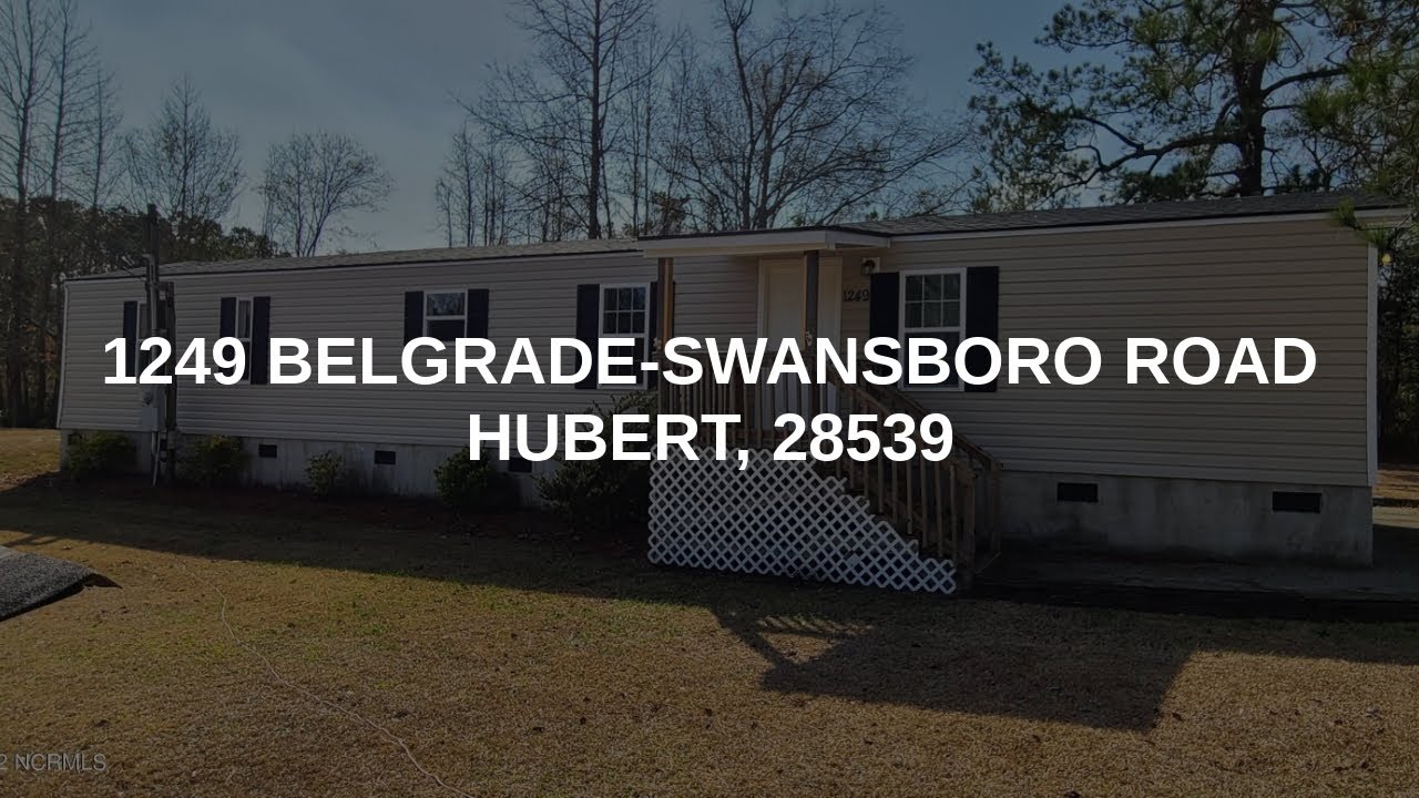 1249 BelgradeSwansboro Road Hubert Real Estate YouTube