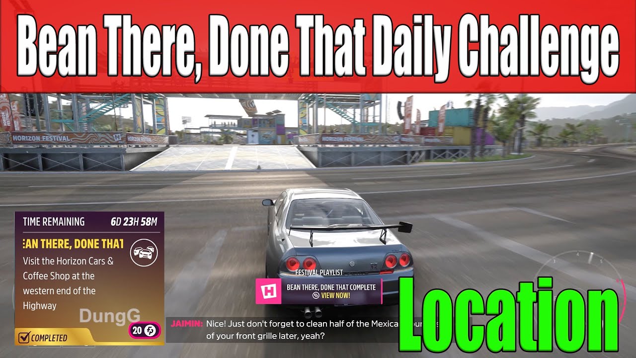 Forza Horizon 5 Bean There, Done That Daily Challenge Visit the Horizon Cars & Coffee Shop
