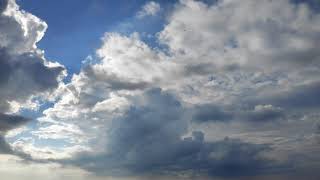 Clouds timelapse #25. Fast changing weather conditions.