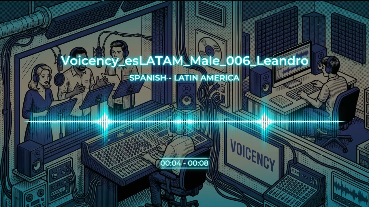 Spanish LatAm Male Voice - Voicency_esLATAM_Male_006_Leandro