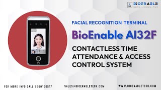 BioEnable AI32F: Advanced Face, Fingerprint & RFID Time Attendance & Access Control System​