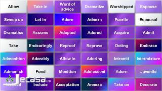 English Vocabulary - Lesson 18 | Adorn, Admixture, Adnexa, Admonition, Adoption, Adorably, Adoring