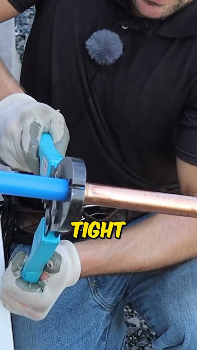 How To Crimp PEX! #shorts #plumbing #diy