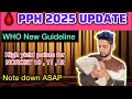 PPH New Updated Guideline 2025 | WHO | Obstetrics and Gynaecology |