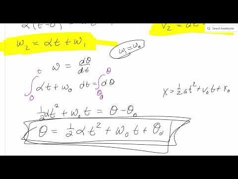 OpenStax University Physics 10.2 Rotation with Constant Angular Acceleration