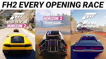 Forza Horizon 2 All Intros, Every Initial Drive & Opening Race in FH2, Storm Island, Fast & Furious
