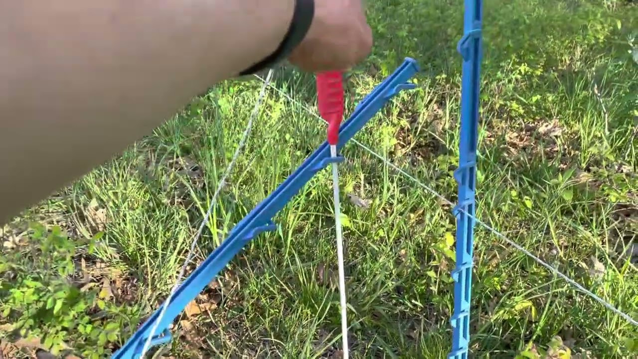 Fencing sheep…1 polybrad. Greg Judy’s